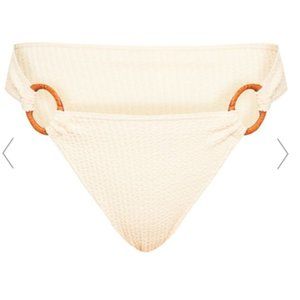 SAND RING DETAIL CRINKLE BIKINI BOTTOM